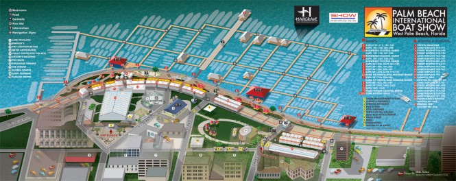 Palm Beach International Boat Show Map