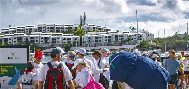 Preparing for the start of the International Rolex Regatta 2012 Photo by Rolex Ingrid Abery