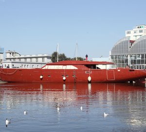 The first 60m Perini Navi Sailing Yacht - Hull C.2193 - arrives in Viareggio