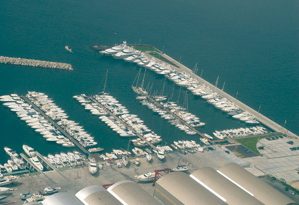 Sudcantieri Superyacht Marina - view from above