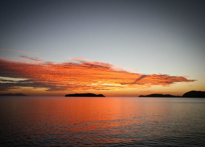 Sunset in Fiji - Photo by Ming Nomchong and Luke Henkel
