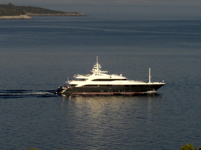 Superyacht O'Neiro cruising around the Greek Islands in 2010 - Photography by Ferdinand Rogge