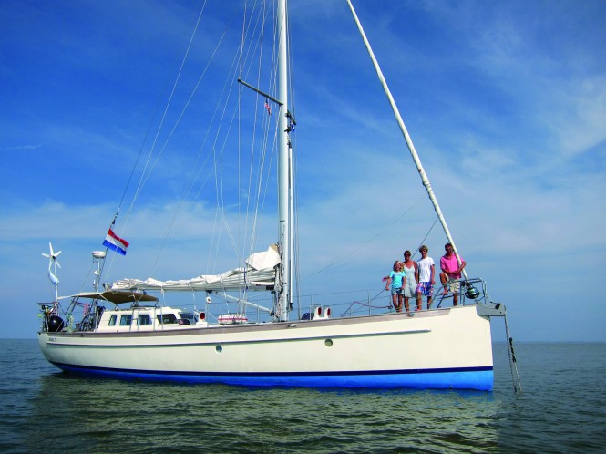 The family de Mol sailing aboard the Bestewind 50 sailing yacht Abel T