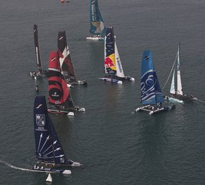 Extreme Sailing Series 2012 Act 1 won by sailing yacht Oman Air 