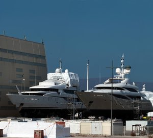 Monaco Marine Shipyard in La Ciotat at full capacity with 19 luxury yachts