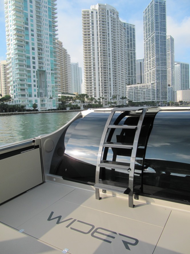 Aboard the luxury yacht Wider 42