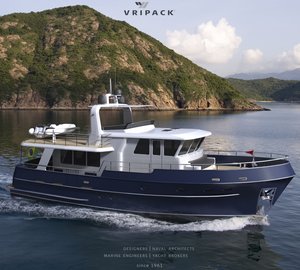 New 17m motor yacht Trawler 1700 designed by Vripack for a Brazilian family