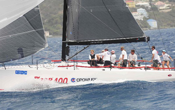 Winner of the 2012 Nanny Cay Cup - Michael Shlens´ Farr 400 sailing yacht Blade