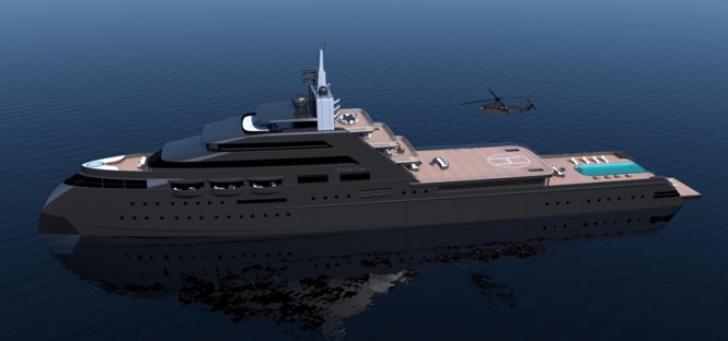 110m explorer yacht Family Day