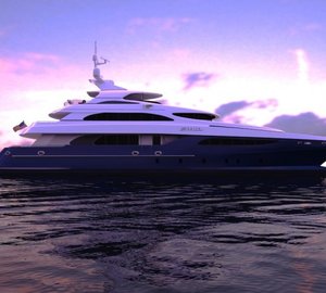 Incat Crowther designed 37.5m motor yacht ZENITH (IC0832) launched