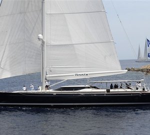 Dubois designed sailing yacht Tenaz and Alcanara yacht on display at the Port Adriano Show