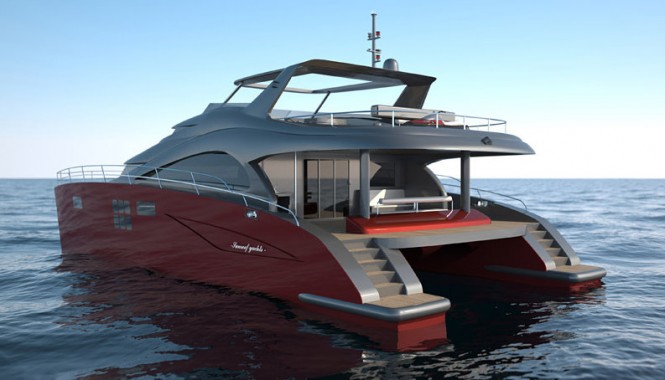 60 Sunreef Power Yacht - rear view 60 Sunreef Power Yacht - rear view