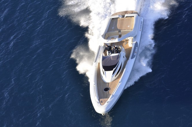 Akuma 50 yacht tender - view from above
