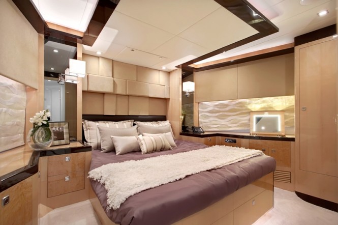 Beautiful interior aboard the superyacht Virginia