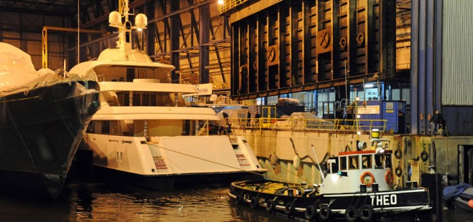 Icon superyacht Maidelle at her launch