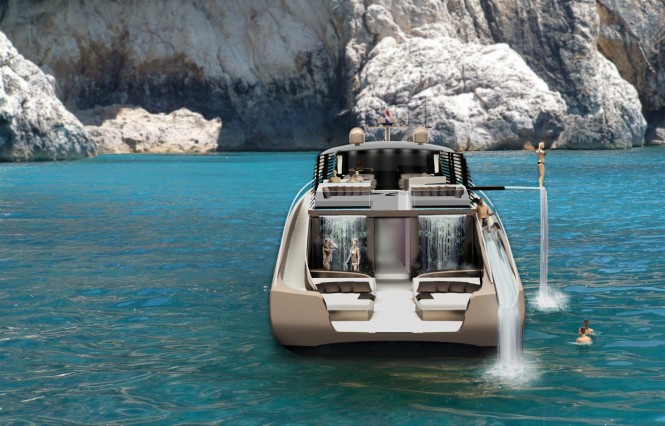 Jasmine superyacht - rear view