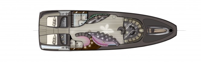 Jasmine superyacht - view from above