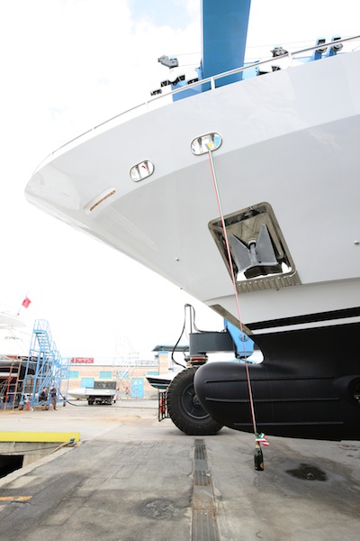 Launch of the motor yacht AZUL - 4th Delfino 93 yacht from the Benetti Class Range
