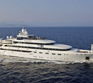82m Mitsubishi motor yacht O'MEGA for charter during Cannes Film Festival and Monaco Grand Prix