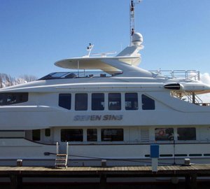41m Heesen luxury charter yacht SEVEN SINS to undergo refit at Icon Yachts