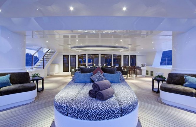 Luxury sailing catamaran superyacht Hemisphere
