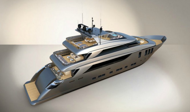 Luxury yacht Nadara 38 - rear view