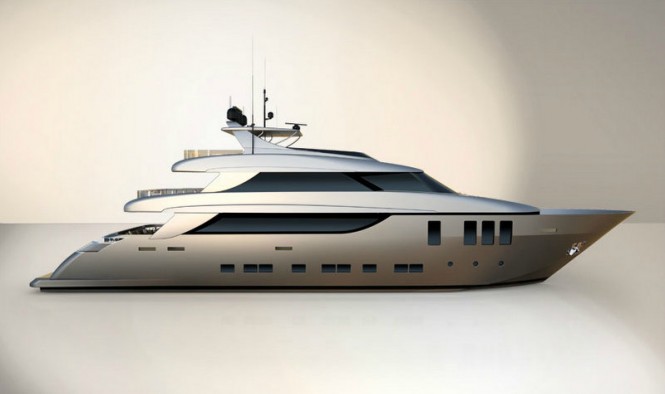 Nadara 38 superyacht - side view
