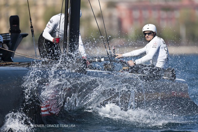 ORACLE Team racing on Day 2 of the Naples AC World Series