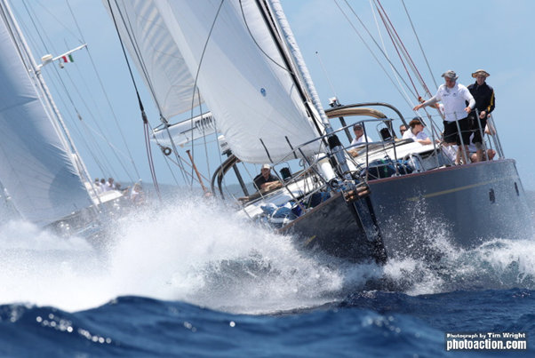 Oyster 82 sailing yacht Starry Night enjoys spectacular racing on day 1 of Antigua Sailing Week  Credit: Tim Wright/Photoaction.com