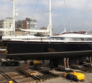 Perini Navi launch 50m sailing yacht ENTERPRISE 