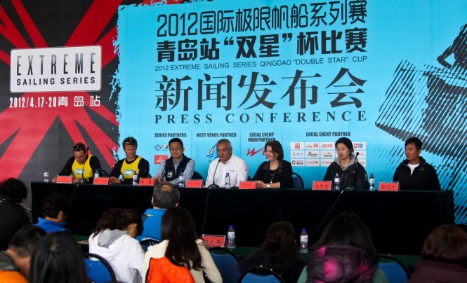Press conference with China Team and SAP Extreme Sailing Team