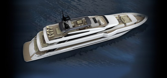 Prince Shark Superyacht - view from above