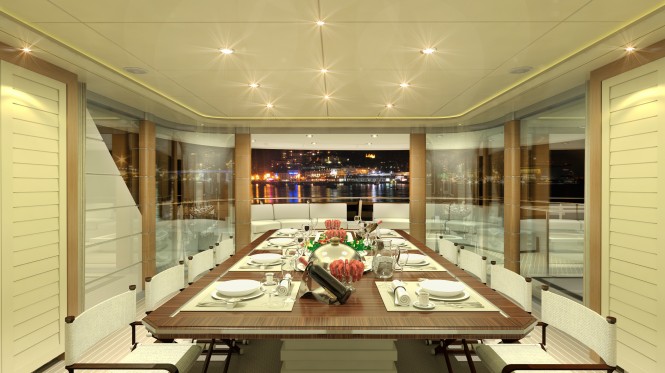 Quaranta Superyacht Dining