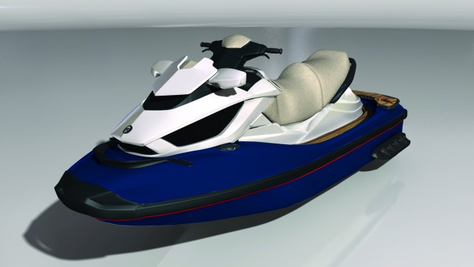 Seadoo RXT 260 jet-ski Navy Blue x2 Cream Red Decking