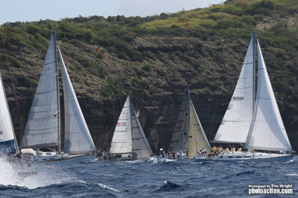 Start of CSA3 in the Yachting World Round Antigua Trophy