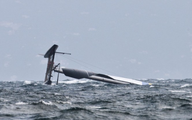 Strong winds and big waves created menacing racing conditions