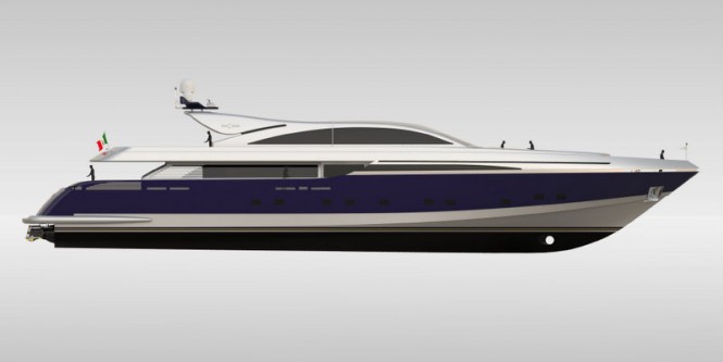 The first Codecasa 50s open motor yacht hull C 120