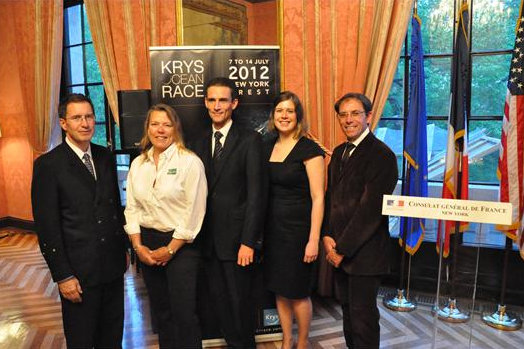 The official launch of the KRYS OCEAN RACE at the French Consulate in New York