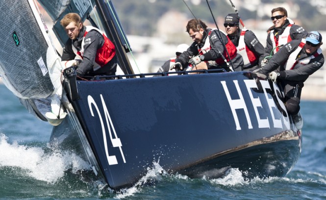 Team Synergy/Heesen competing in the Cascais Cup