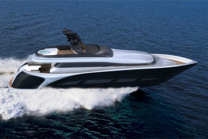 28.5m motor yacht Vento 94 concept by Ira Petromanolaki from IP.YD
