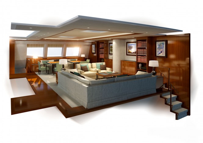 30.48m sailing yacht Q5 Saloon