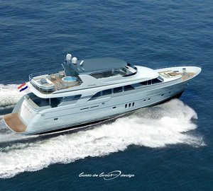 30m motor yacht Mulder 98 Flybridge by Mulder Shipyard with interior by Omega Architects
