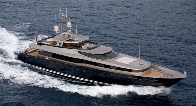 40m Alloy luxury motor yacht Loretta Anne (ex Allogante) Image courtesy of Dubois Naval Architects