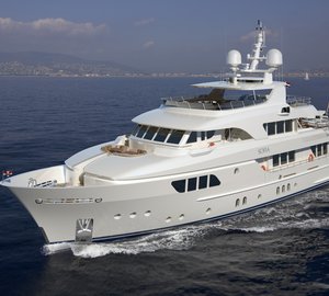 Works on the 42m Moonen 133 motor yacht SOFIA well underway