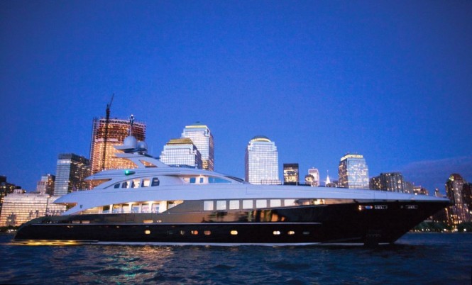44.5m Heesen charter yacht BLISS -  At Dusk