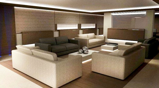 45m superyacht OURANOS - Salon