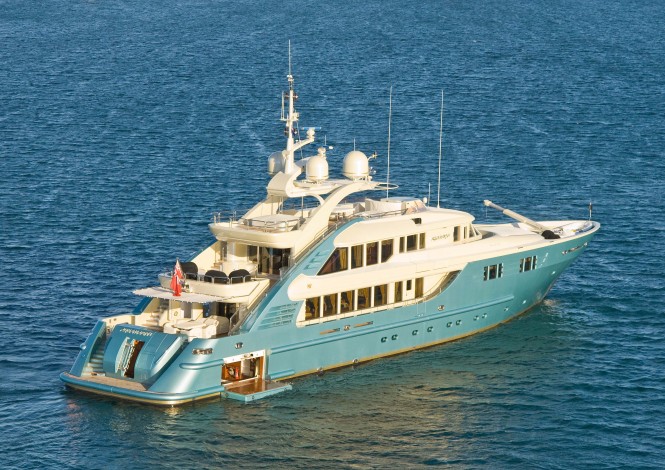 47m luxury motor yacht Aquamarina by ISA after her refit