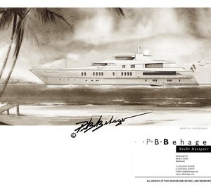 58.58m motor yacht CELESTE concept by P.B. Behage