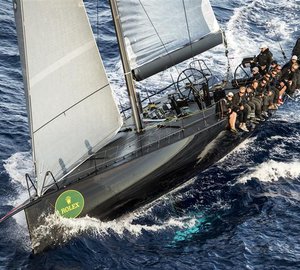 The overall winner of the Rolex Volcano Race 2012: the 60ft Mini Maxi yacht Jethou
