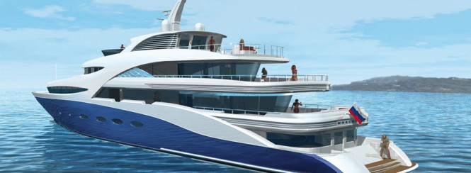71m motor yacht AGAT designed by H2 Yacht Design